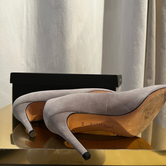 POWDER NUDE SUEDE PUMPS NIB - Picture 2 of 4